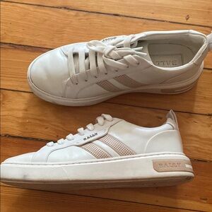 Bally Maxim white leather sneakers 9